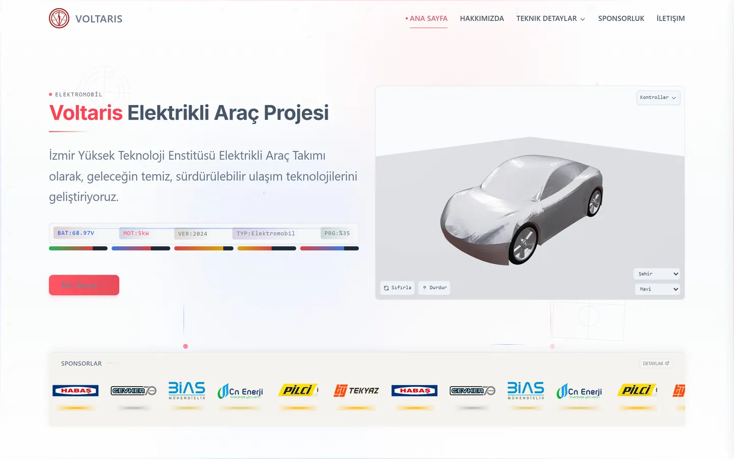 İYTE Voltaris team website