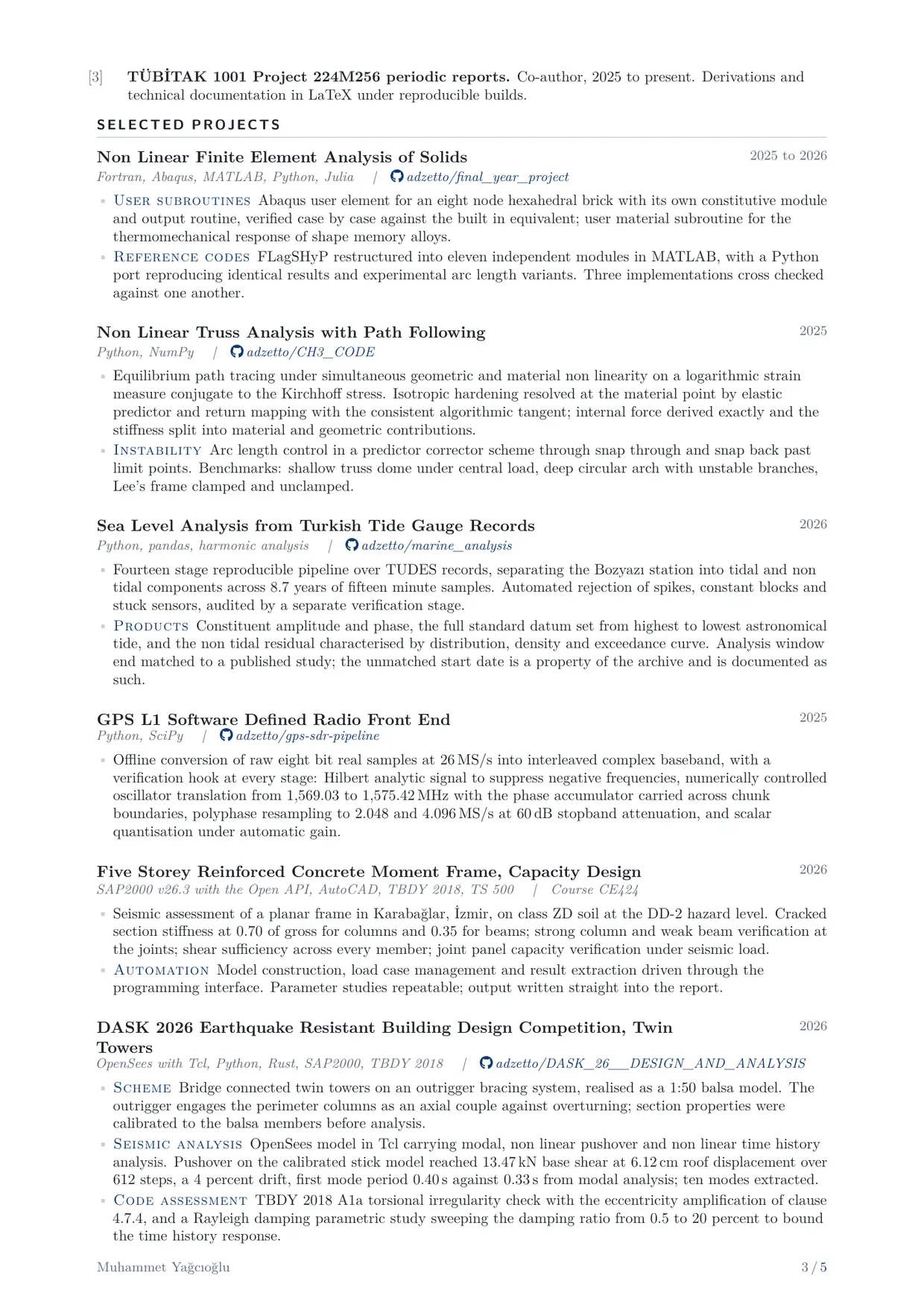 CV, English, page 3