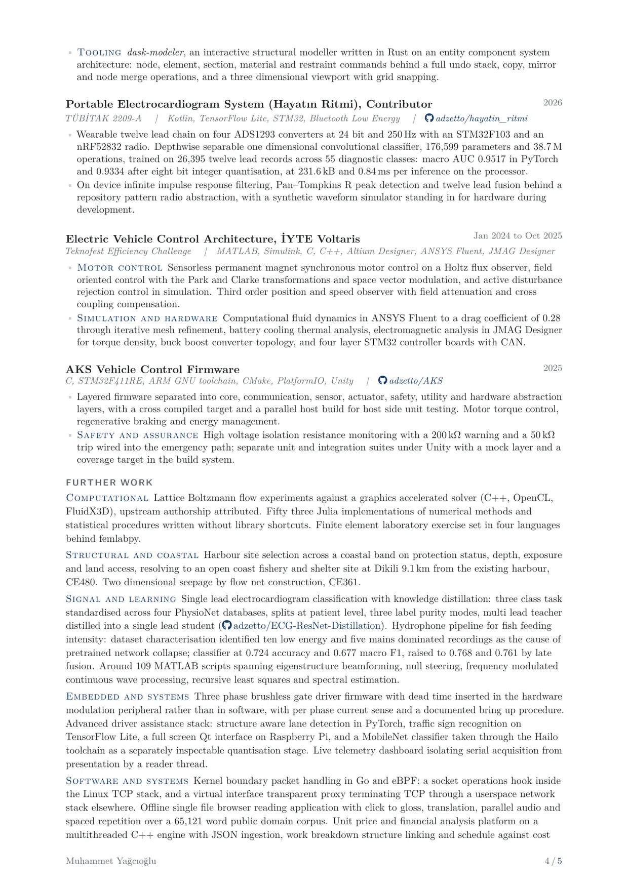 CV, English, page 4